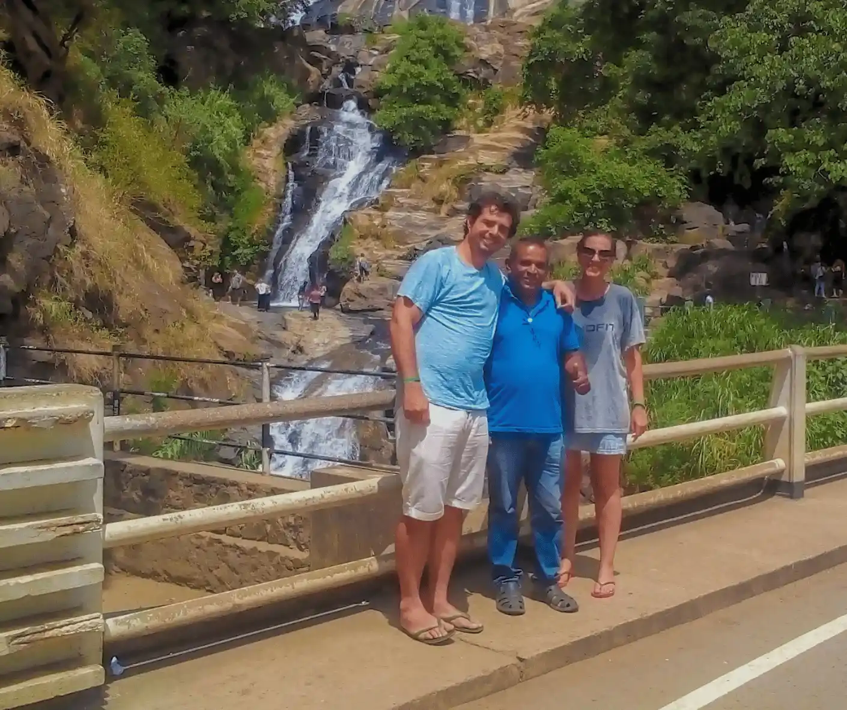 Clients with licensed local driver in Sri Lanka