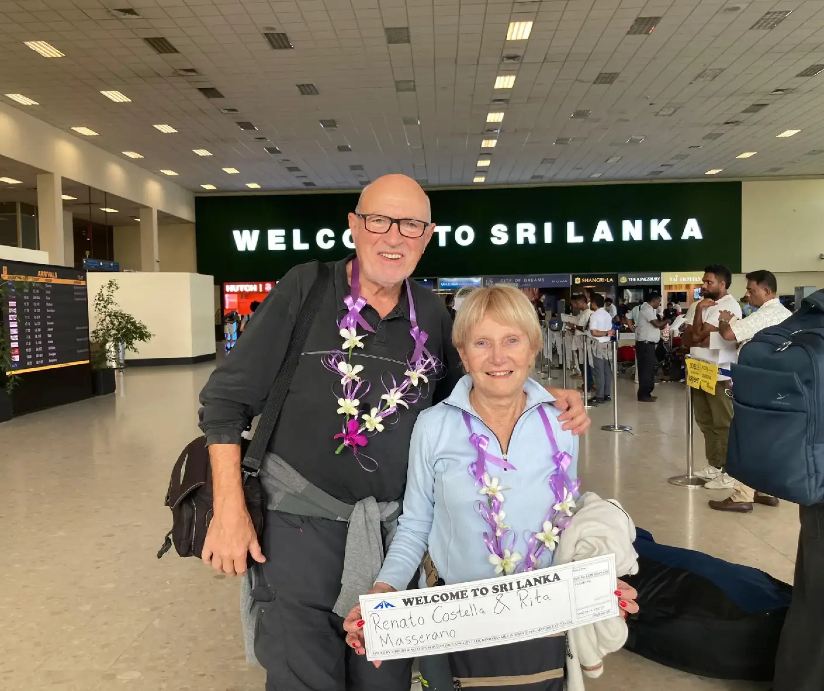 Couple From Italy Arriving To Sri Lanka Bandaranaike International Airport