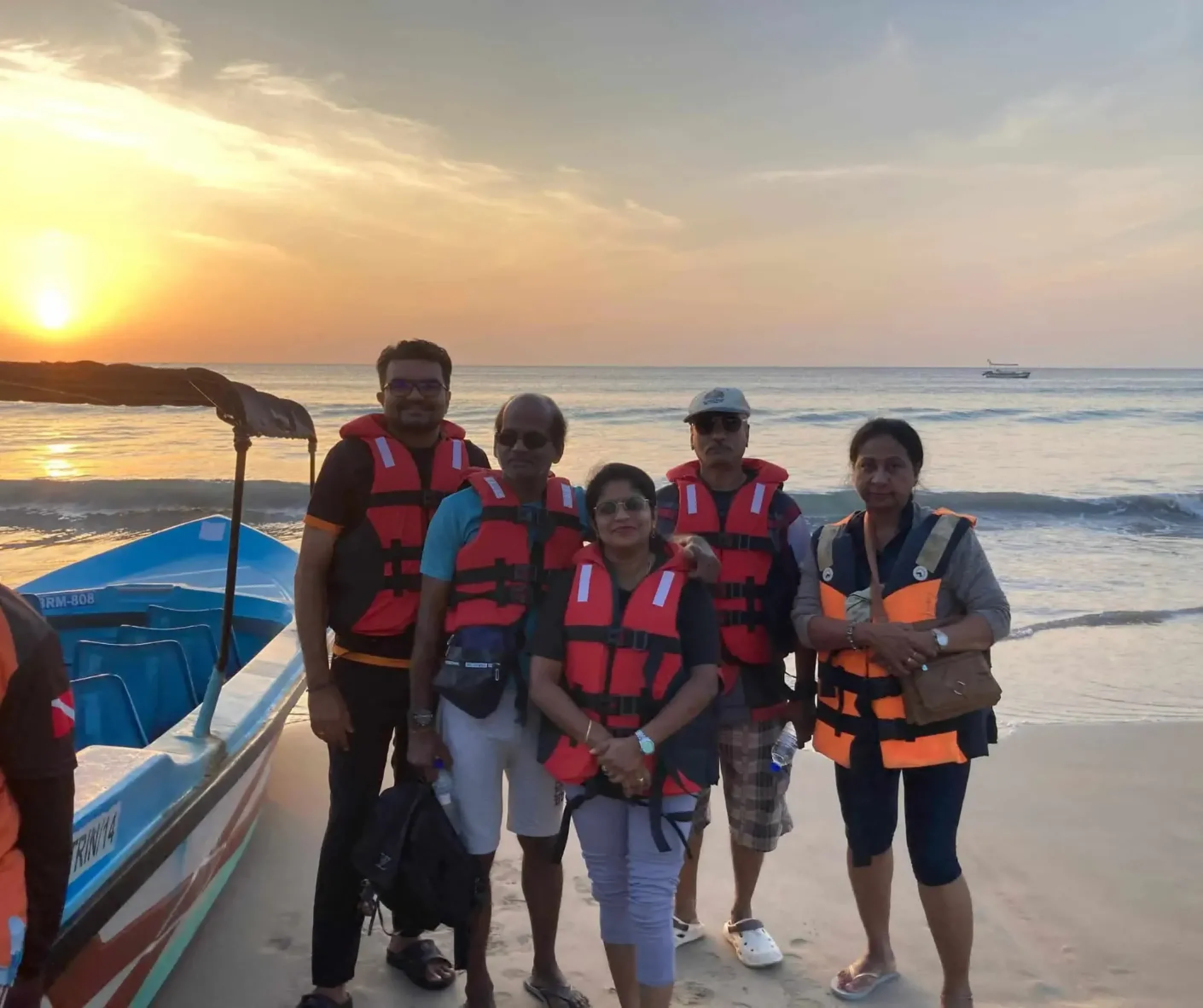 Friends on Sri Lanka adventure tour
