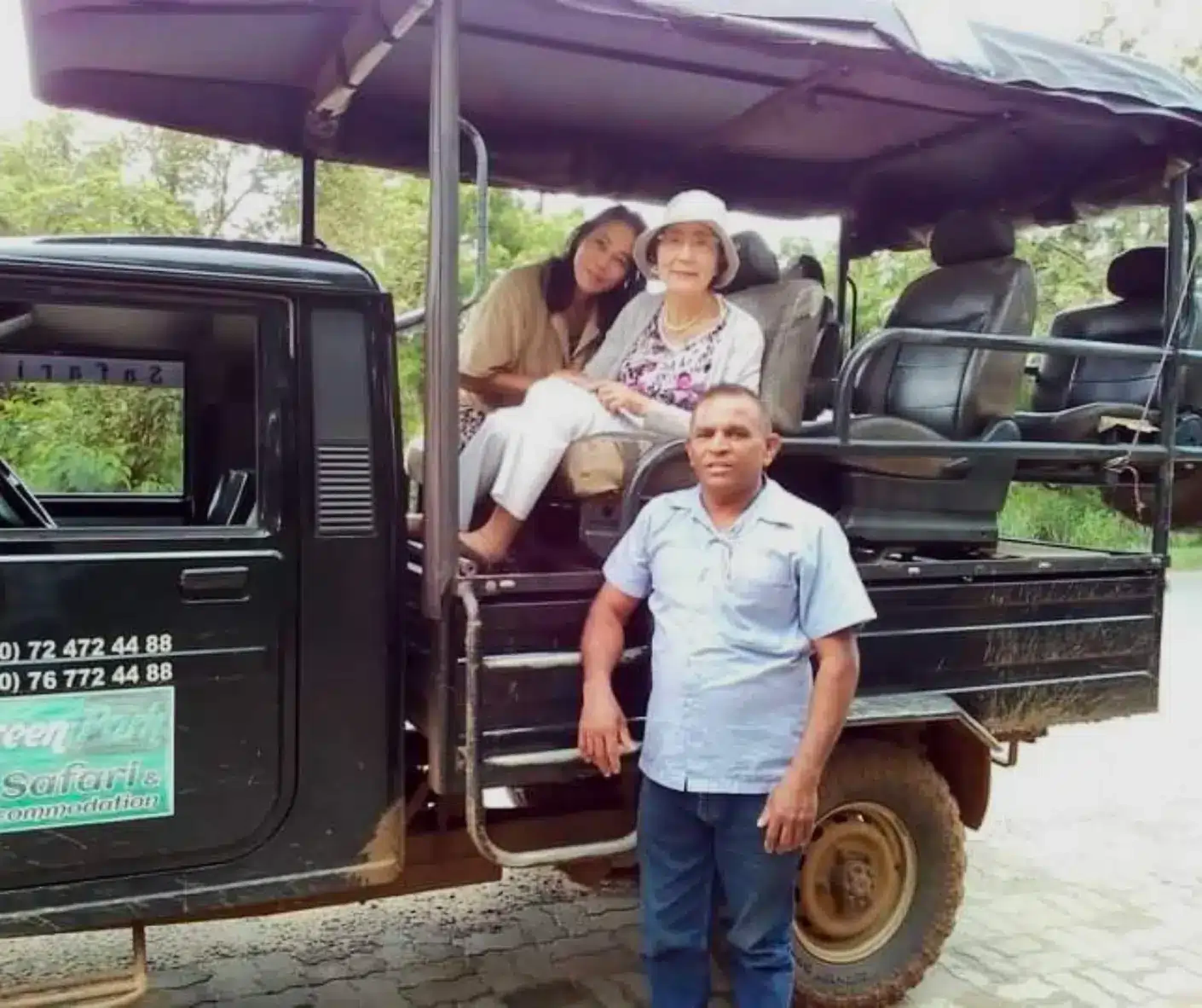 Group on a safari in Sri Lanka