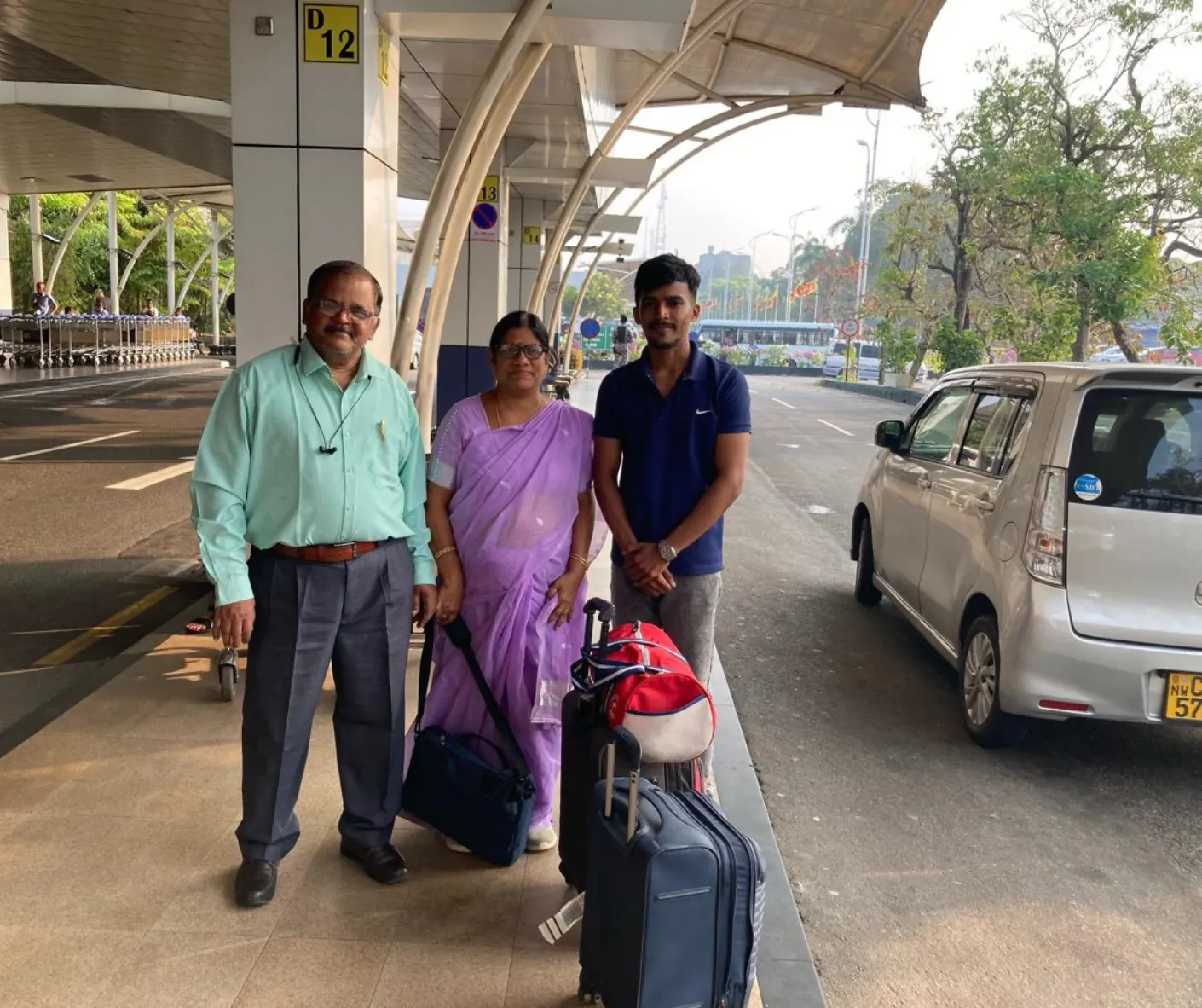 Indian Travelers exploring Sri Lanka with guide driver hire