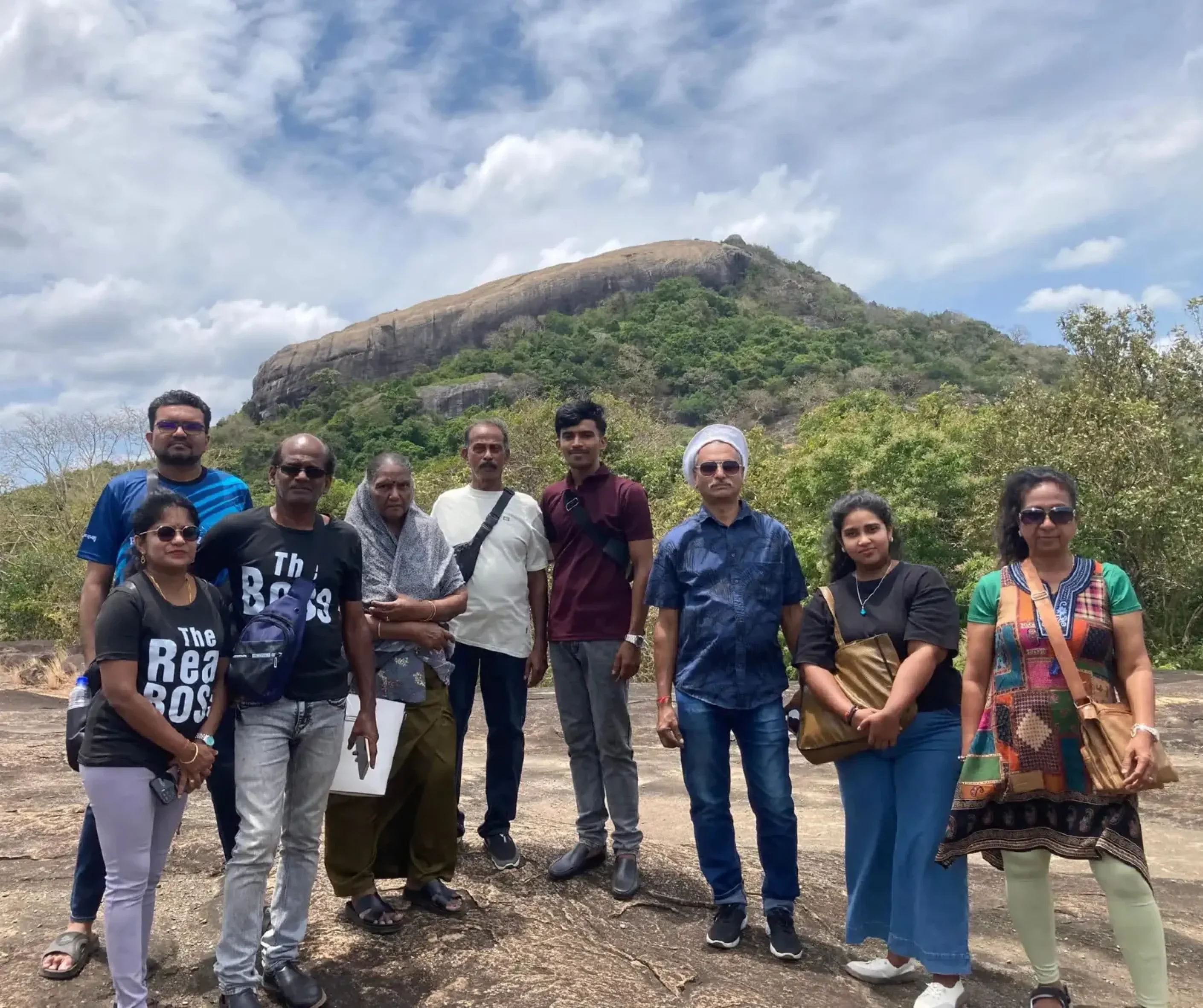 Small group exploring local sights in Sri Lanka