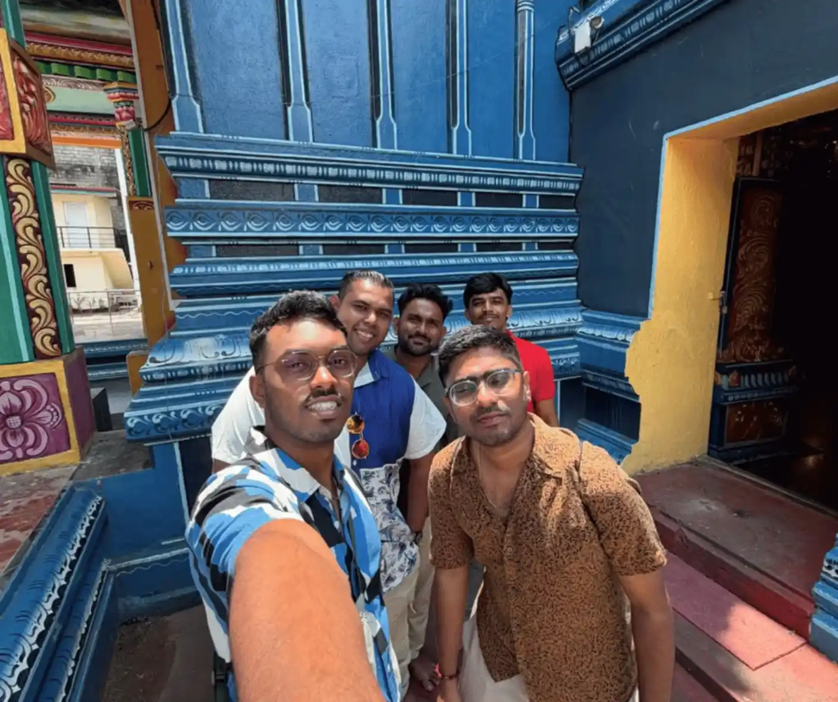 tourist travel friend group from malaysia traveling sri lanka trip with driver and guide with car